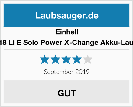 Einhell GE-CL 18 Li E Solo Power X-Change Akku-Laubbläser Test