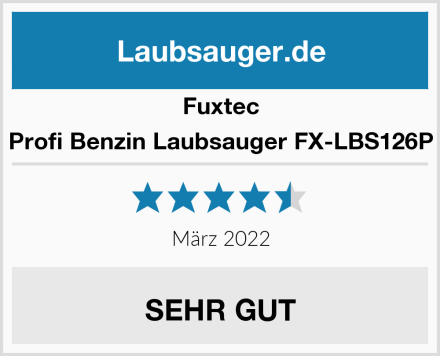Fuxtec Profi Benzin Laubsauger FX-LBS126P Test