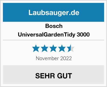 Bosch UniversalGardenTidy 3000 Test