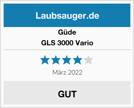 Güde GLS 3000 Vario Test