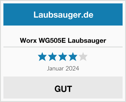  Worx WG505E Laubsauger Test