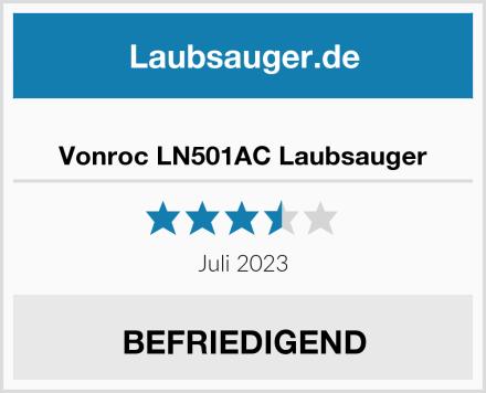  Vonroc LN501AC Laubsauger Test