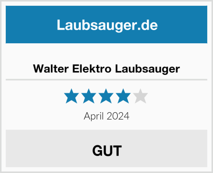  Walter Elektro Laubsauger Test