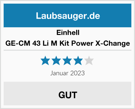 Einhell GE-CM 43 Li M Kit Power X-Change Test