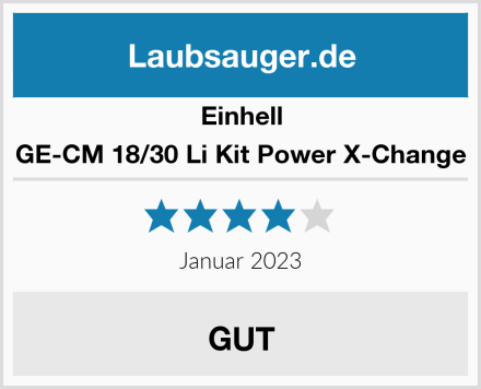 Einhell GE-CM 18/30 Li Kit Power X-Change Test
