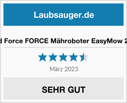  Yard Force FORCE Mähroboter EasyMow 260B Test