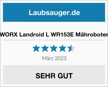  WORX Landroid L WR153E Mähroboter Test