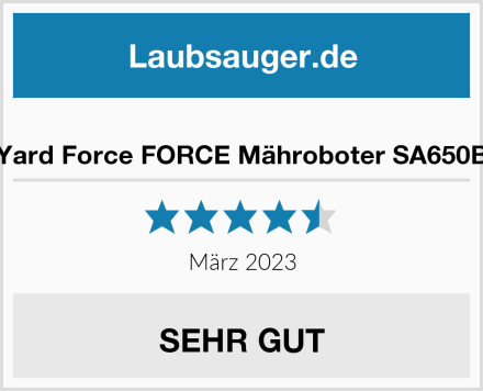  Yard Force FORCE Mähroboter SA650B Test