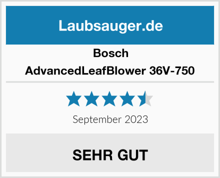 Bosch AdvancedLeafBlower 36V-750 Test