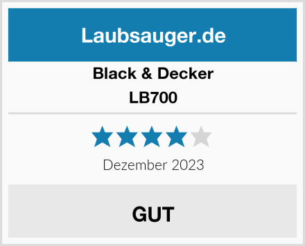 Black & Decker LB700 Test