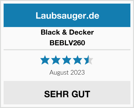 Black & Decker BEBLV260 Test